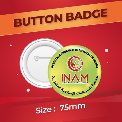 INAM Button Badge - 75mm